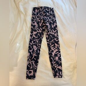 Lululemon Wunder Under Legging 6 Graffiti Pink